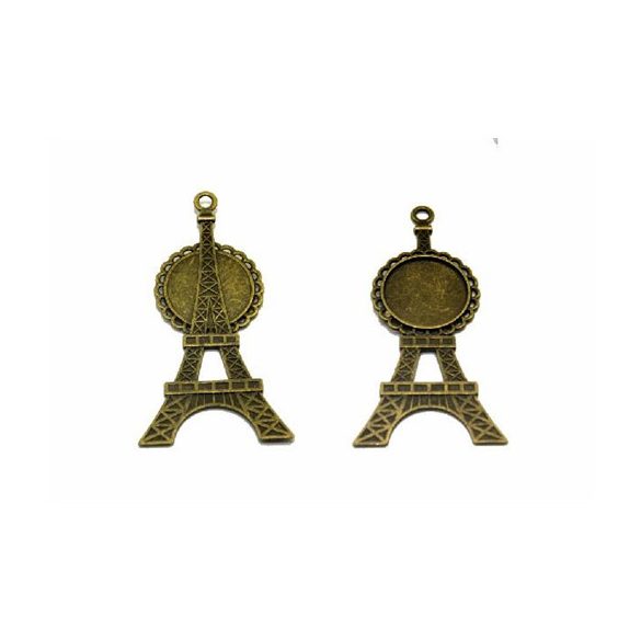 Medál kör Eiffel torony form 20 mm lencséhez