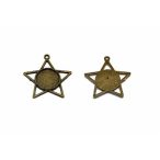 MEDAL KÖR CSILLAG FORM. 18 MM LENCSÉHEZ