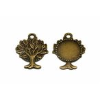 Medál kör fa form. 30mm lencséhez