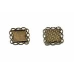 Medál kocka fonott szélű 20x20mm lencséhez