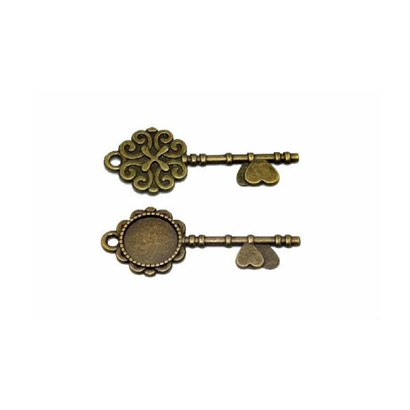 Medál kör kulcs form. 20mm lencséhez