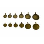 Medál kör nagy akasztóval 16mm lencséhez