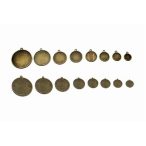 Medál kör sima 10mm lencséhez