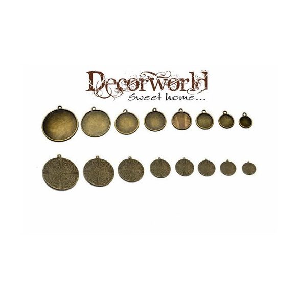 Medál kör sima 12 mm lencséhez