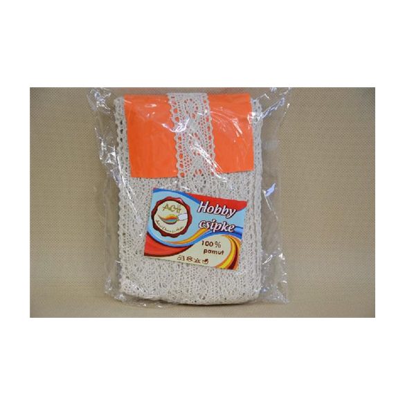 Csipke 100% pamut 3 cm széles BEIGE 10y(9,1m)