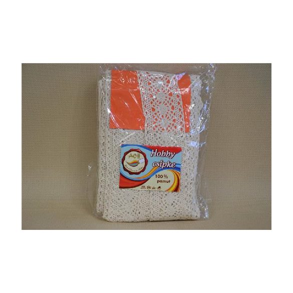 Csipke 100% pamut 5 cm széles BEIGE 10y(9,1m)