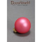 Gömb üveg 7cm pink matt