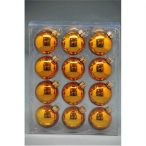 Gömb üveg bronz nari fényes sett/12db 5cm