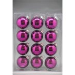 Gömb üveg püspöklila fényes 5cm S/12