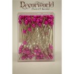 Dísztű gyöngyös 6mm - Pink S/100