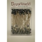 Dísztű gyöngyös 6mm - Antracit S/100