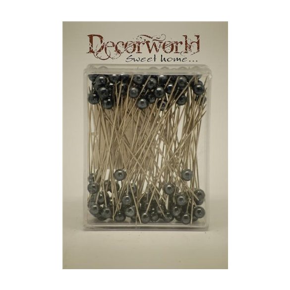 Dísztű gyöngyös 6mm - Antracit S/100