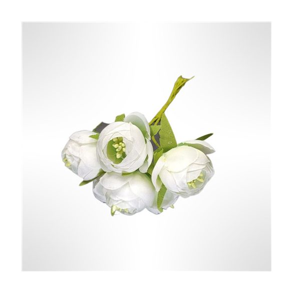 Pick selyemvirág csokor 12cm - Menta