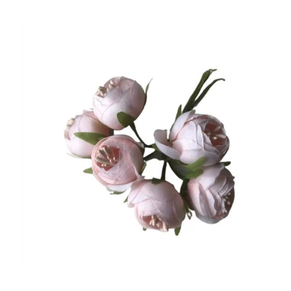 Pick selyemvirág csokor 12cm - Barack