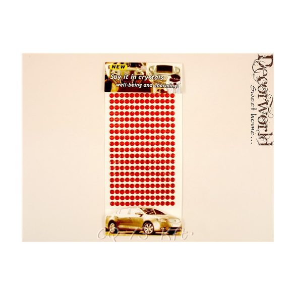 Matrica 6mm akril strasszok 22,5x10cm rózsaszín