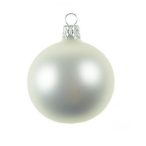 Üveggömb 10cm matt fehér