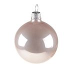 Üveggömb 10cm pearl halvány rózsaszín