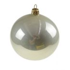 Üveggömb 10cm pearl krém