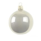 Üveggömb 10cm pearl bézs