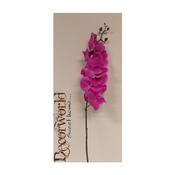 Orchidea élethű gumi 80cm - Lila