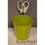 Kaspó fém ollóval fűszernövényhez - Zöld