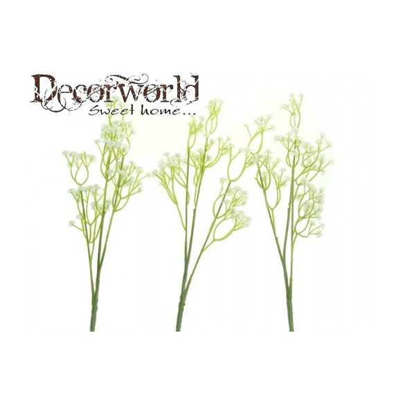 Selyemvirág rezgő ág-9fej 60cm fehér