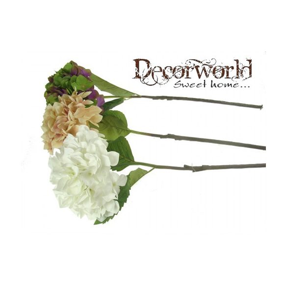 Selyem virág hortenzia több színben