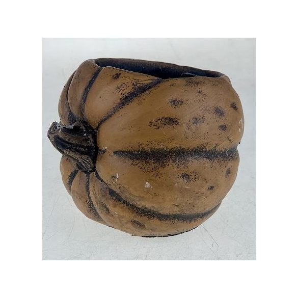 Kaspó kő tök 14.7x14,2x12cm - Barna