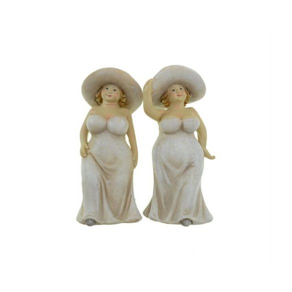 Figura hölgy poly 13,5cm - 2 féle krém
