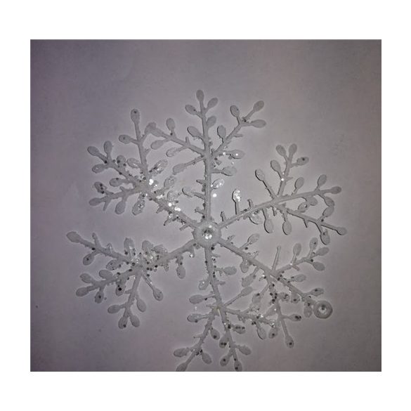 Hópehely S/2db 11cm fehér