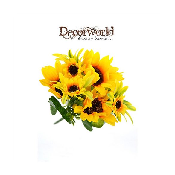 Selyemvirág napraforgó 7 fejes