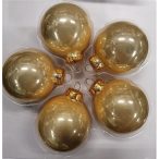 Üveggömb 6cm s/5 pearl pezsgő