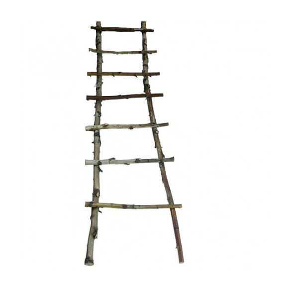 Dekorlétra nyírfa 150cm - Natúr