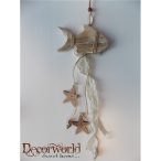 Ablakdísz hal fa 12x45cm függő díszekkel