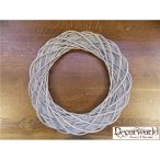 Koszorú vessző lapos 50x4cm mosott szürke