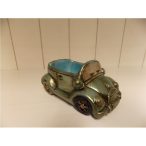 Kaspó cink 13,5x8,5x6,5cm autó forma fényes kék