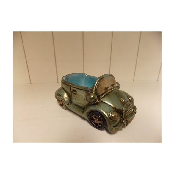 Kaspó cink 13,5x8,5x6,5cm autó forma fényes kék