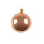 Üveggömb 8cm - Pearl rose gold