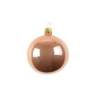 Üveggömb 6cm pearl rosegold