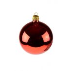 Üveggömb 8cm - Matt bordó
