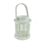 Lámpás bambusz 9x27cm - Fehér