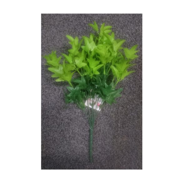 Selyemvirág borostyán csokros 35cm zöld