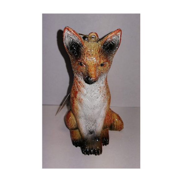 Róka műanyag akasztós 6*6*10cm