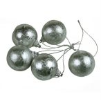 Gömb hcell 5 cm antikolt ezüst S/9