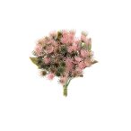 SELYEMVIRÁG CSOKOR 27CM 6ÁG RÓZSASZÍN