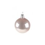 Üveggömb 6cm pearl halvány rózsaszín