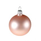 Üveggömb 6cm matt halvány rózsaszín