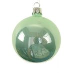 Üveggömb 6cm pearl menta