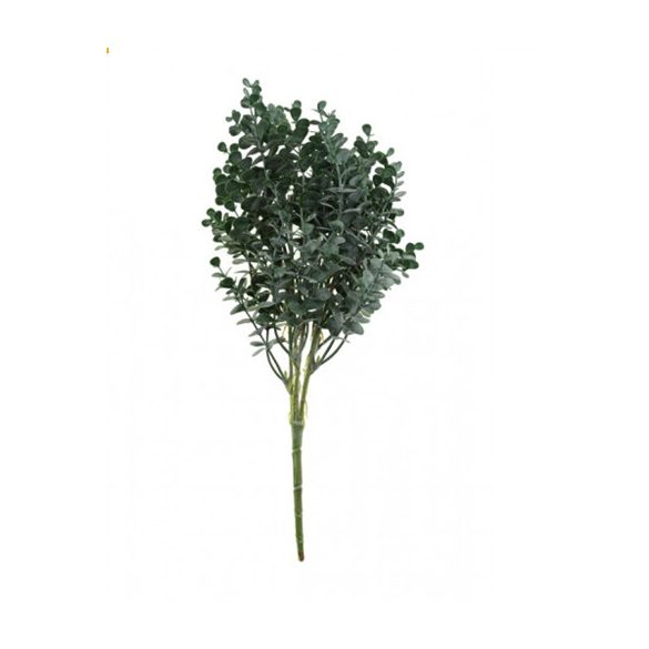 Selyemvirág buxus csokor 38cm - Sötétzöld