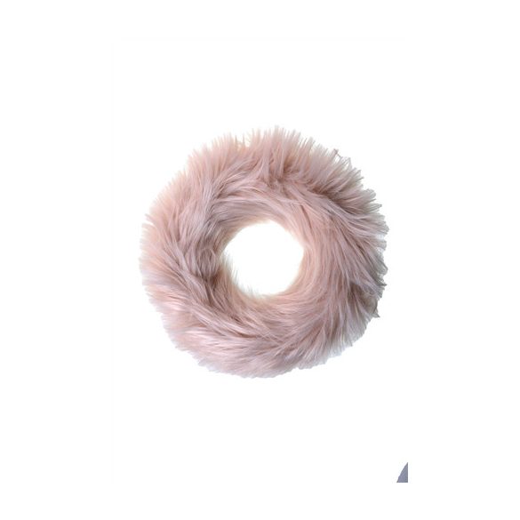 Koszorú alap hosszú műszőr D25 - púder